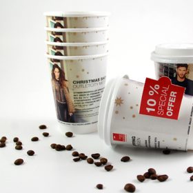 Outletcity Metzingen Coffee To-Go Becher To-Go Kampagnen Beispiele AD2GO